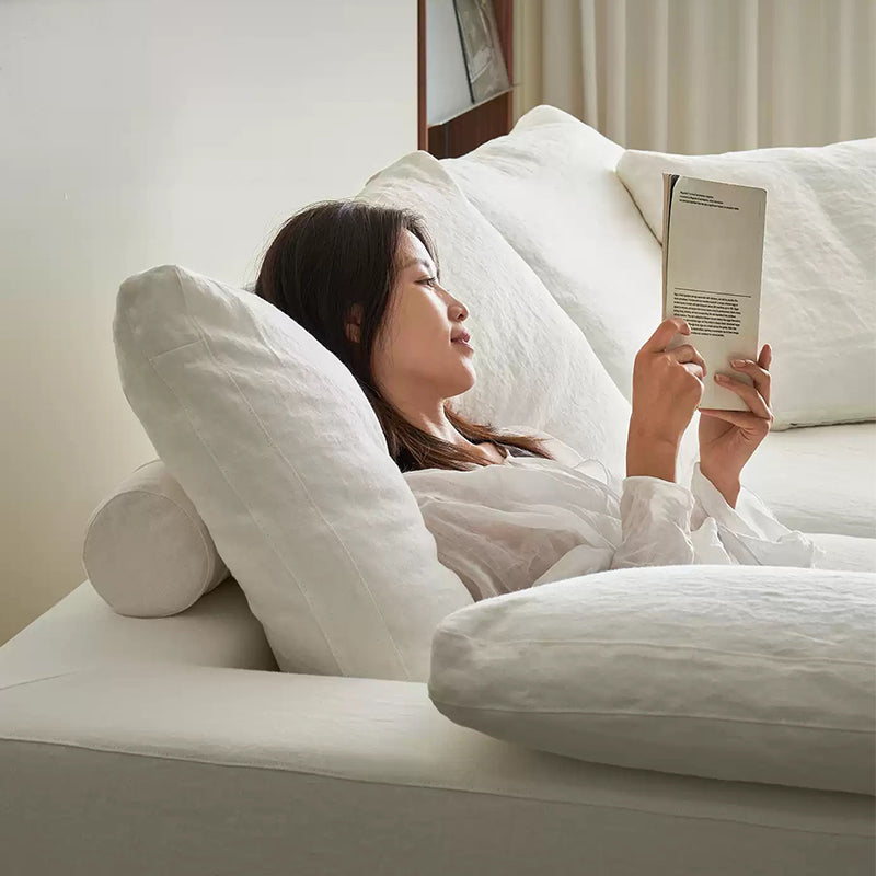 Mobilious-Lunara Dew-Retted Linen Fabric Washable Sofa