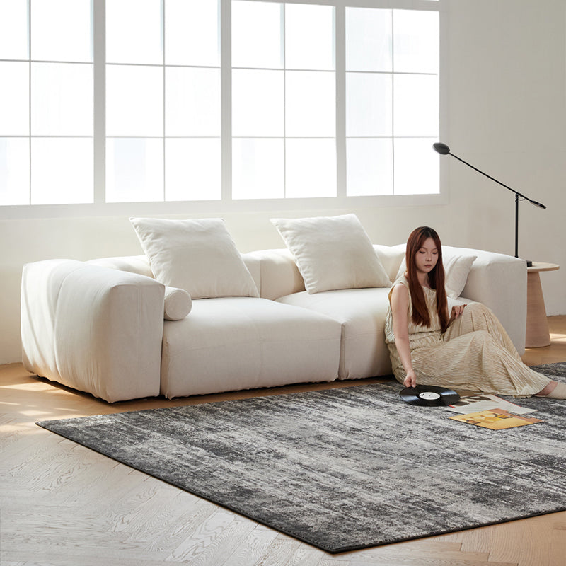 Mobilious -Glaciera Denim Slipcovered White Sofa
