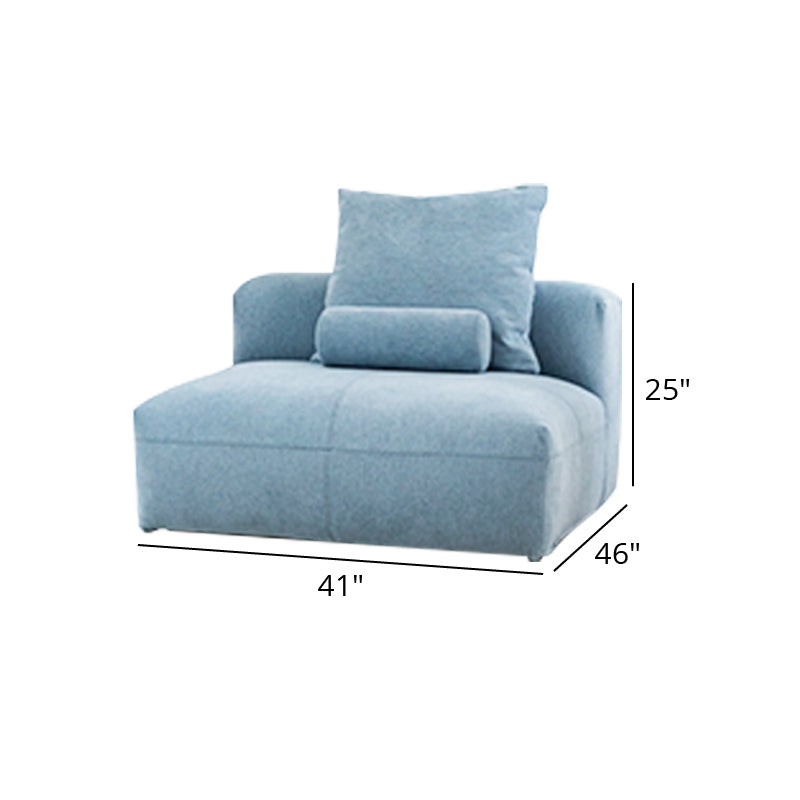 Mobilious -Glaciera Fabric Washable Blue Sofa