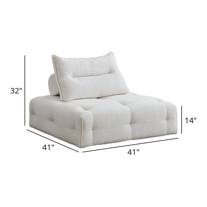Mobilious-Stratto Gray Modular Chenille Fabric Sofa