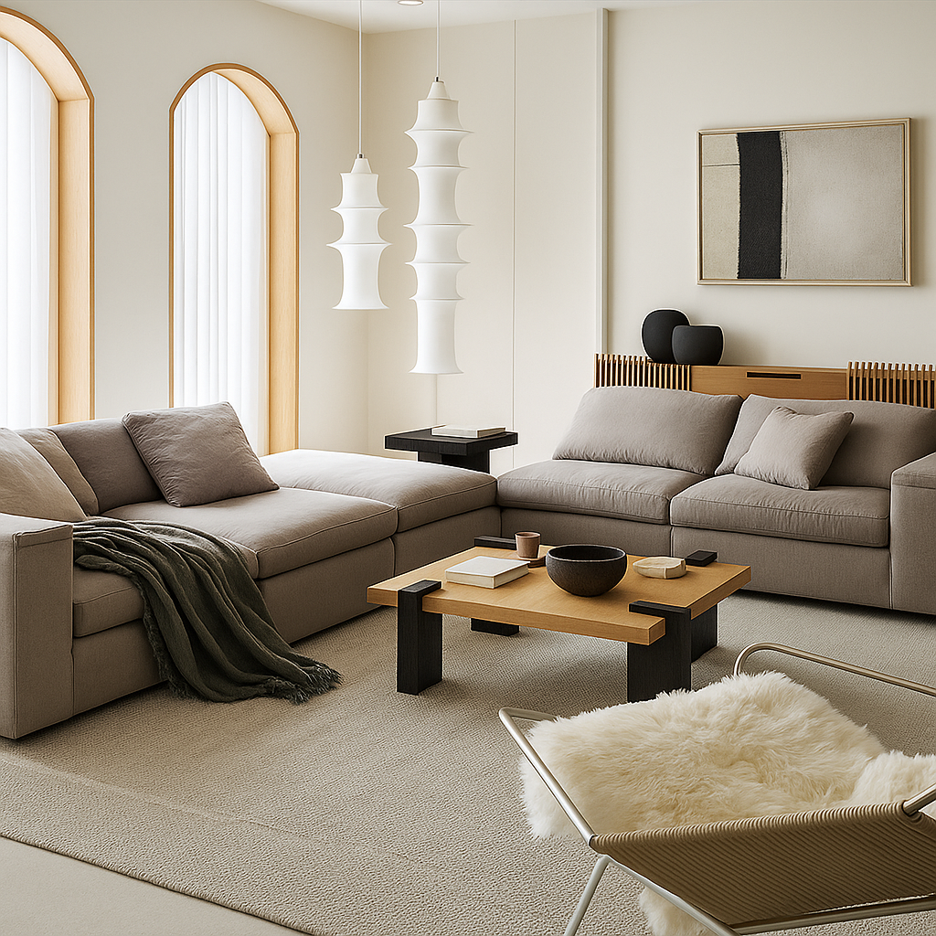 Mobilious-Lunara Dew-Retted Linen Fabric Washable Sofa