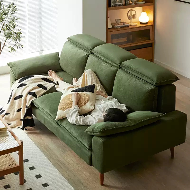 Mobilious-Bosvella Corduroy Retro Green Washable Sofa