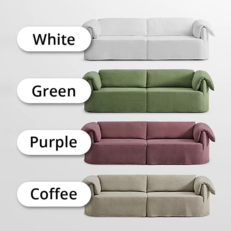 Murelle Linen Fabric Washable Purple Sofa