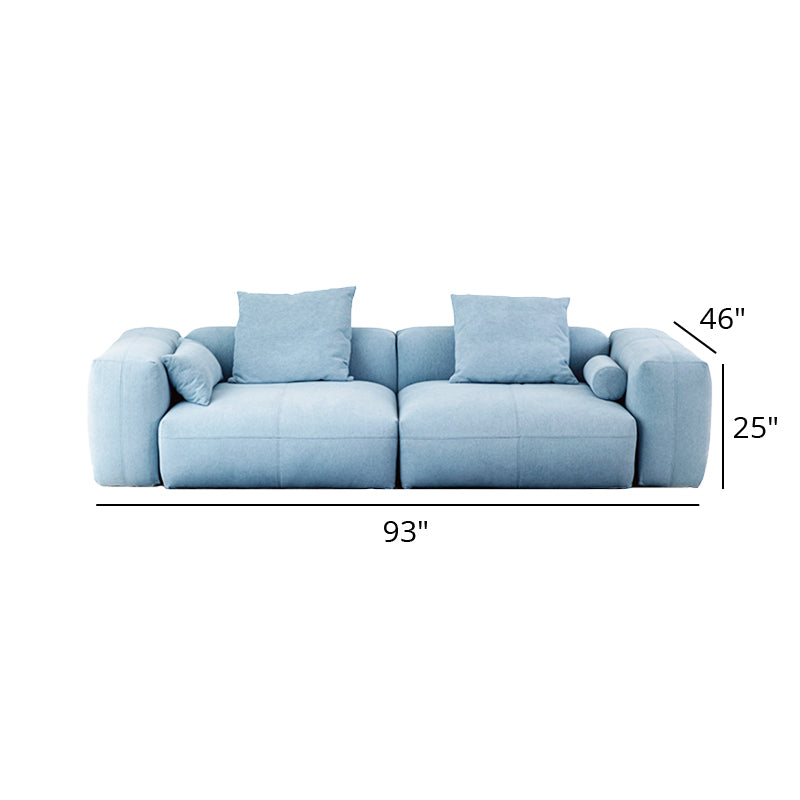 Mobilious -Glaciera Fabric Washable Blue Sofa