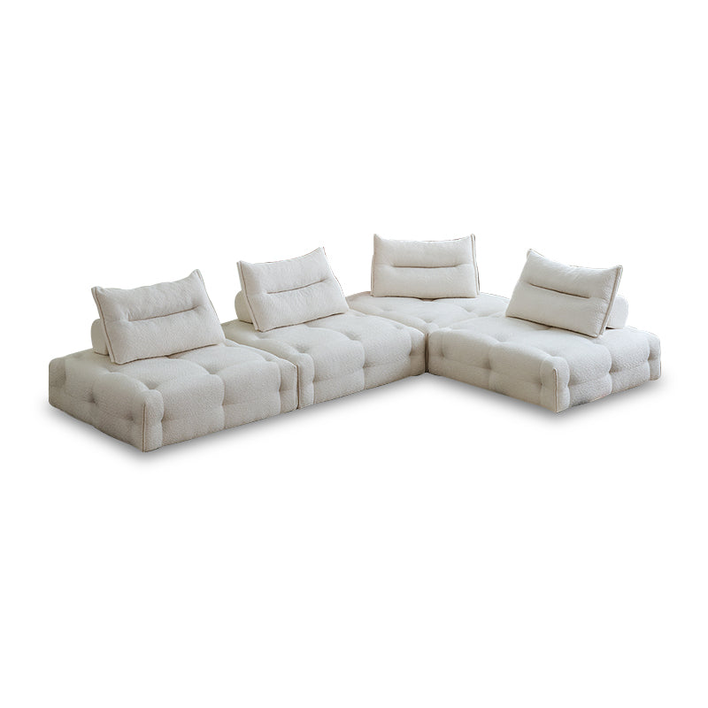 Mobilious-Stratto Gray Modular Chenille Fabric Sofa