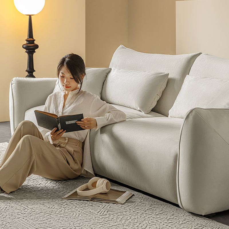 Mobilious-梵·Brahman|Soffiella Cream Straight Sofa Couch