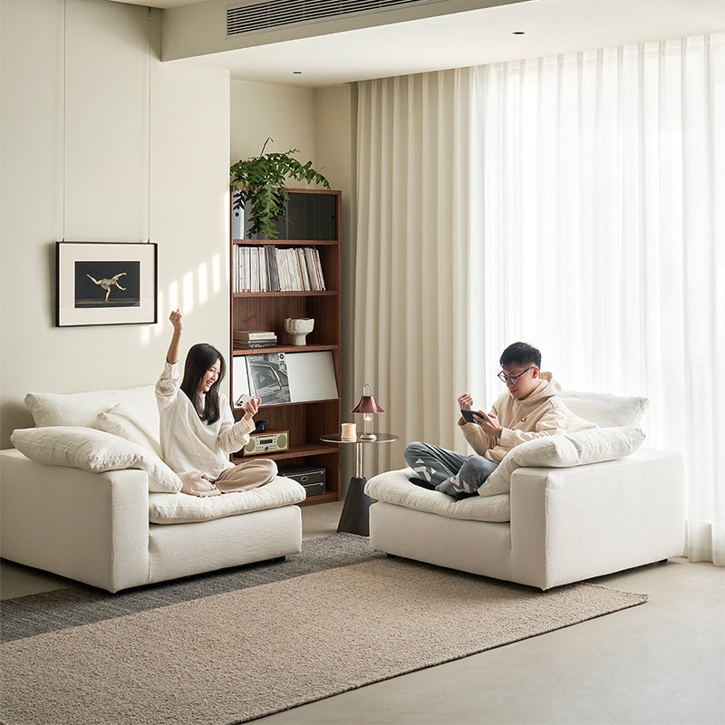 Mobilious-Lunara Dew-Retted Linen Fabric Washable Sofa