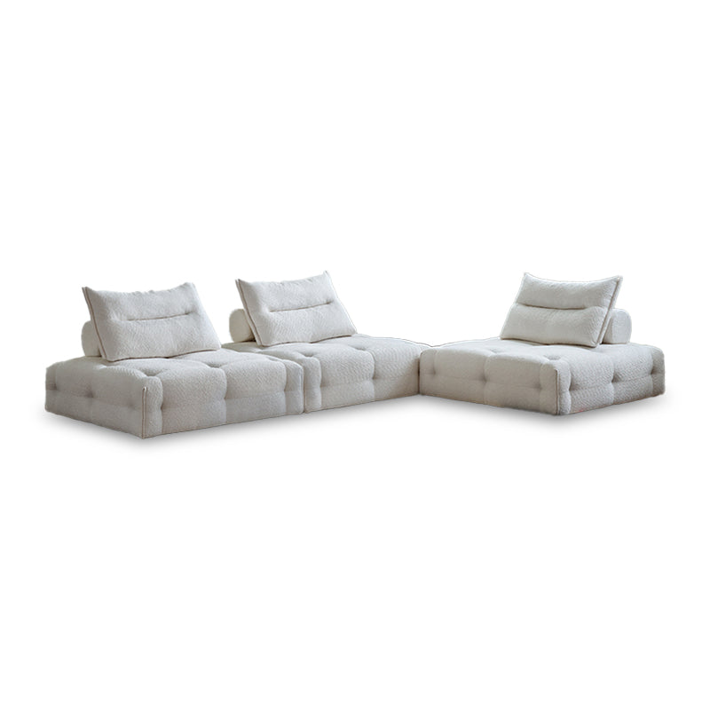 Mobilious-Stratto Gray Modular Chenille Fabric Sofa