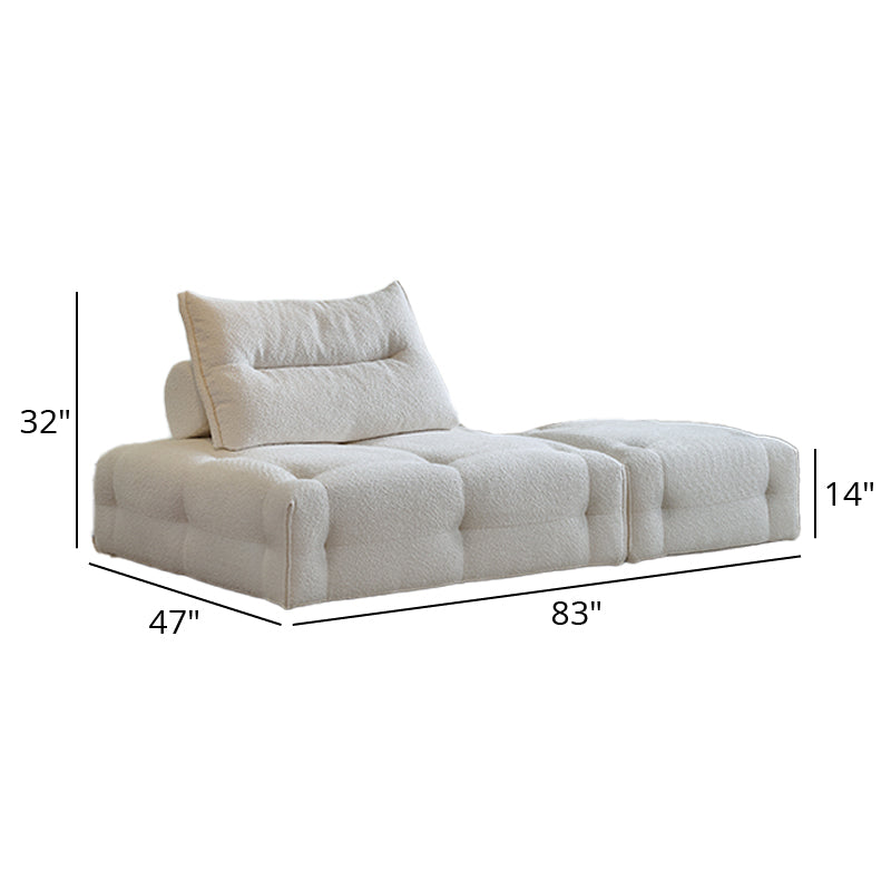 Mobilious-Stratto Gray Modular Chenille Fabric Sofa