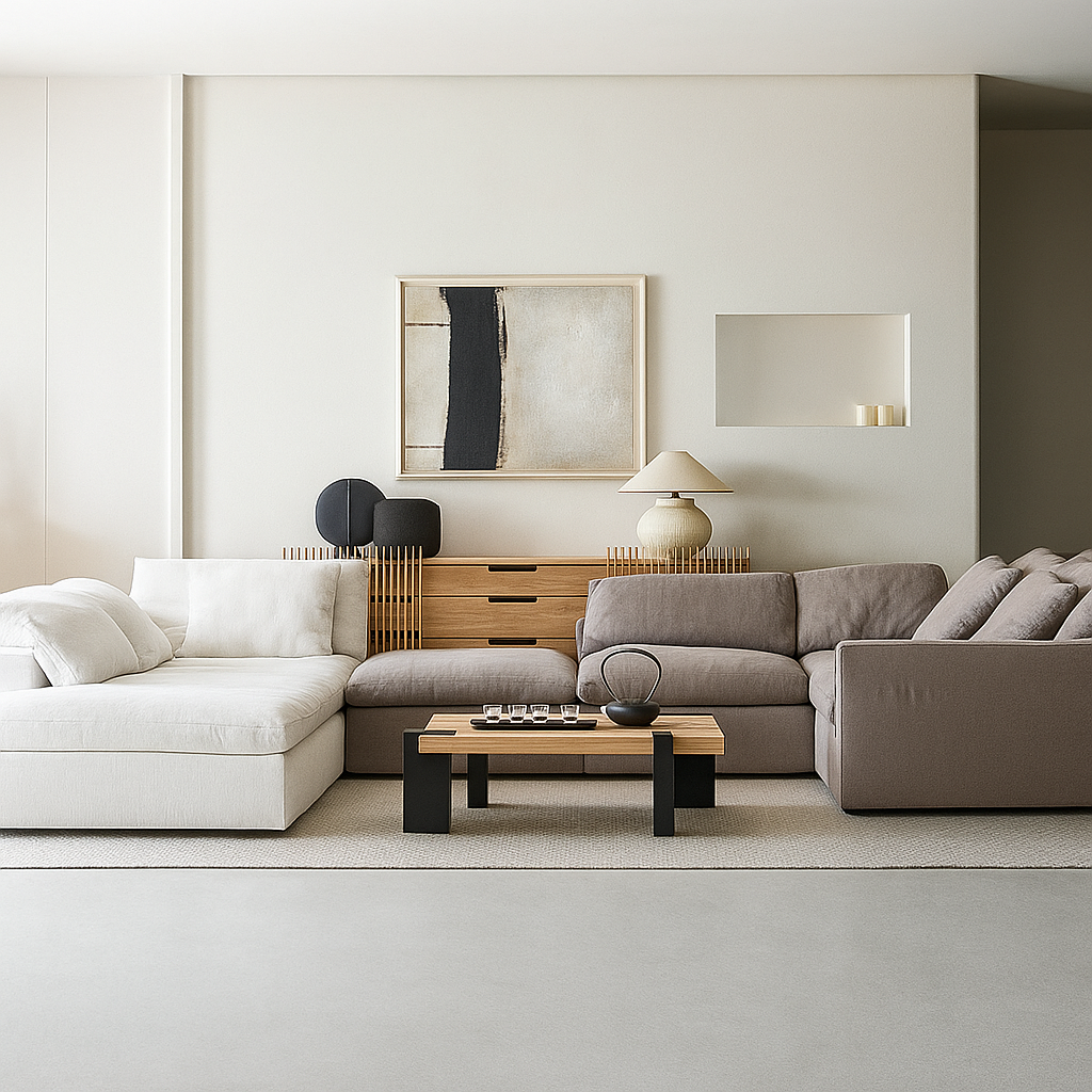 Mobilious-Lunara Dew-Retted Linen Fabric Washable Sofa