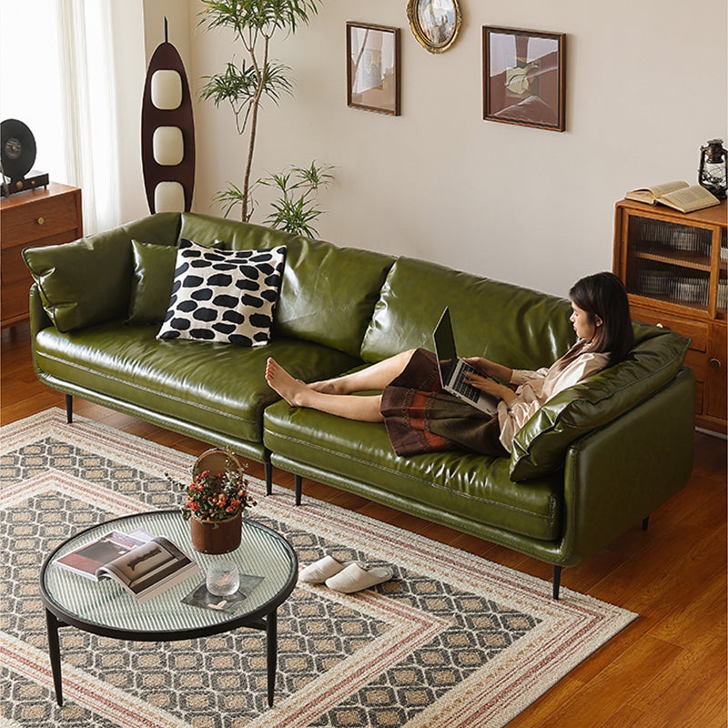 Nojara Top Grain Leather Straight Modular Sofa