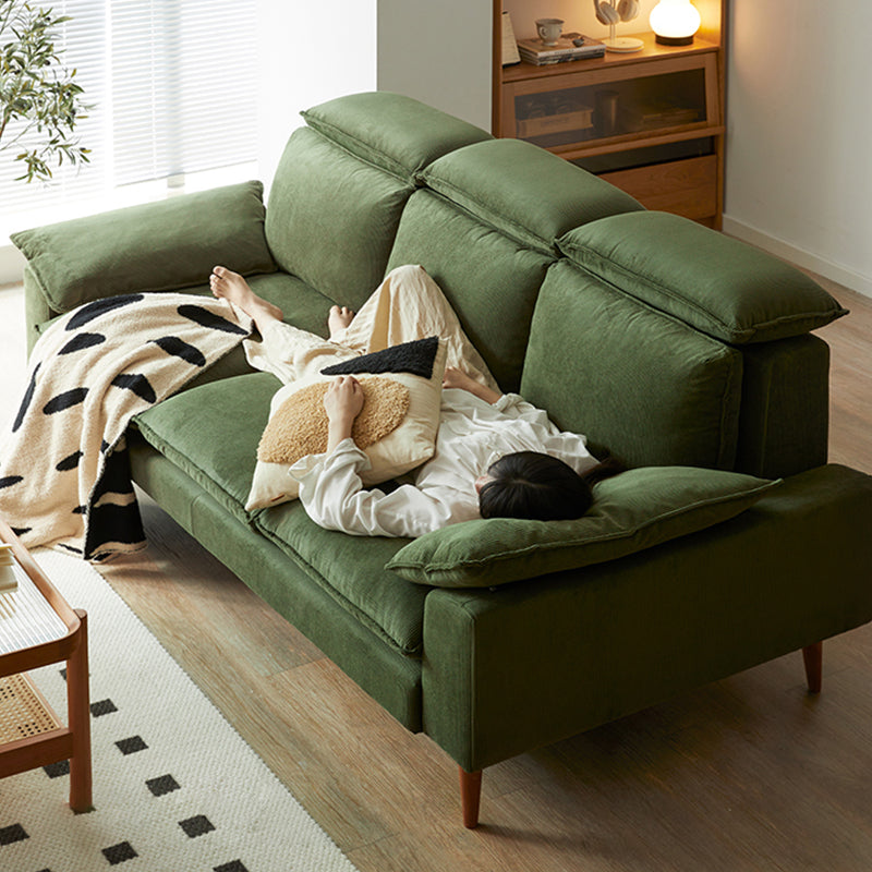 Mobilious-Bosvella Corduroy Retro Green Washable Sofa