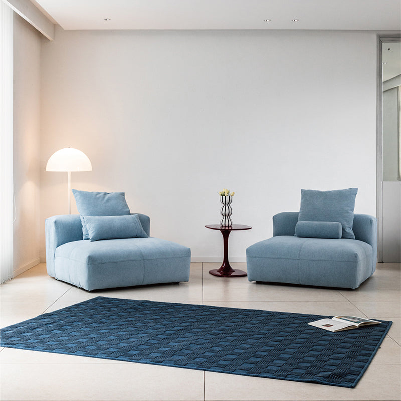 Mobilious -Glaciera Fabric Washable Blue Sofa