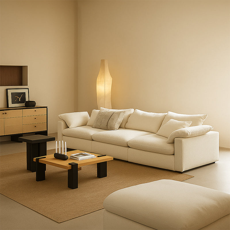 Mobilious-Lunara Dew-Retted Linen Fabric Washable Sofa