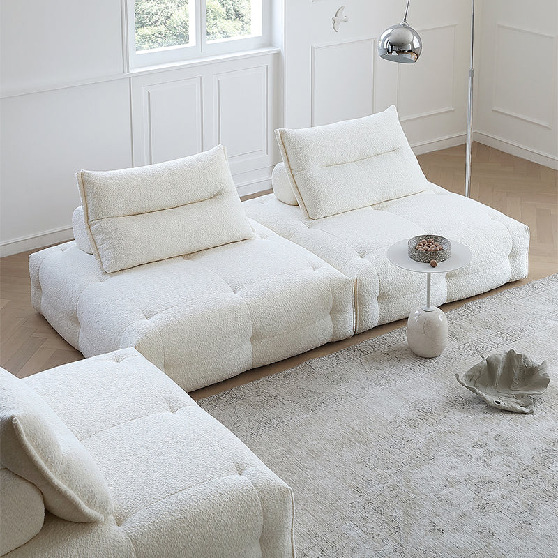 Mobilious-Stratto Gray Modular Chenille Fabric Sofa
