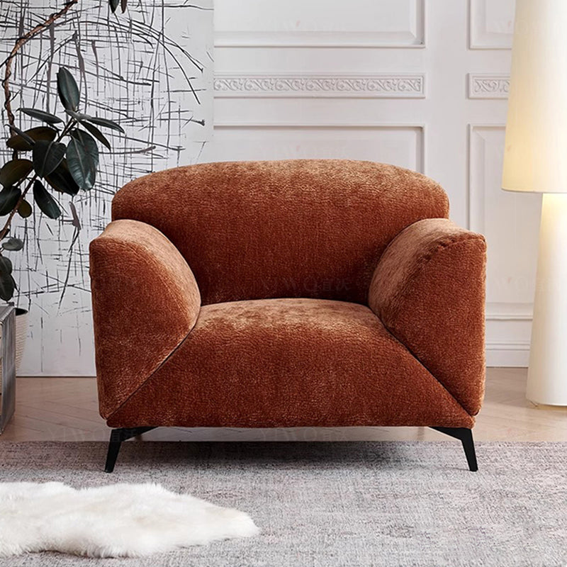 Lykke Chenille Fabric Adjustable Lounge Chair - Plus