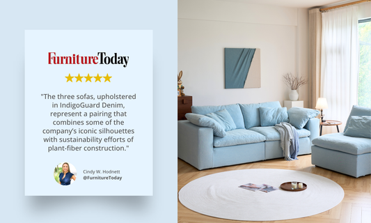 Mobilious Featured in Furniture Today: A Denim Revolution in Home Furnishings