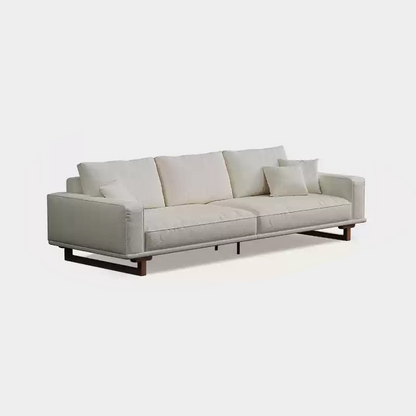 Mobilious-SABIÉRA White Bouclé Fabric Washable Sofa