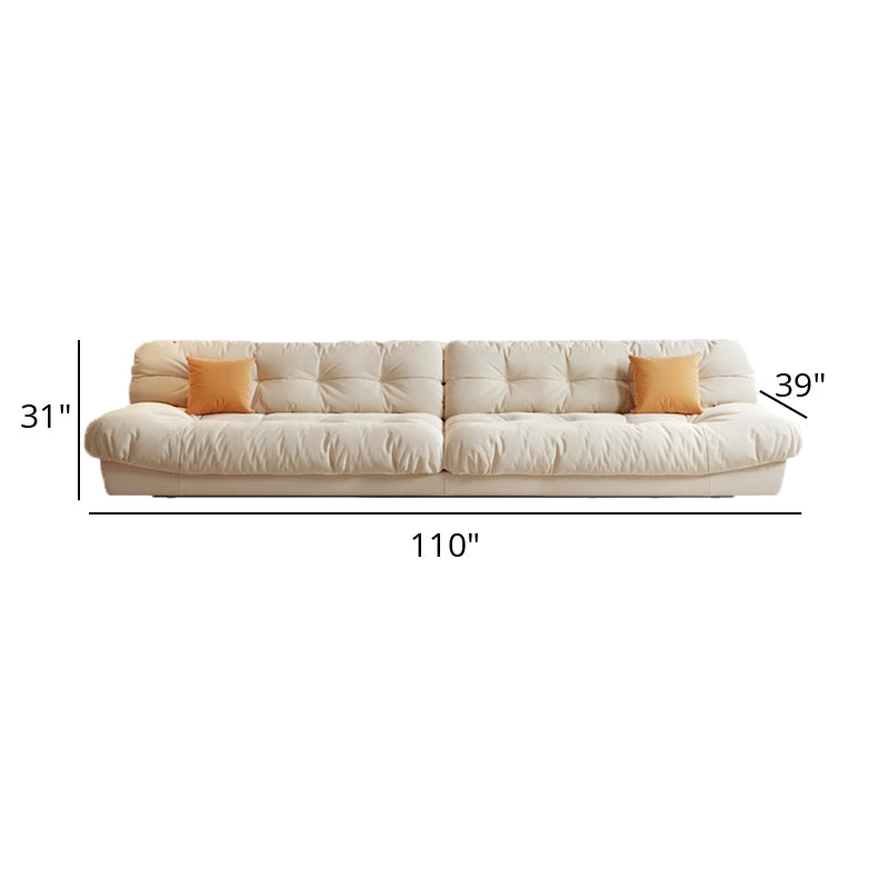 Nuvella Cloud Cream Lazy Sofa - Plus