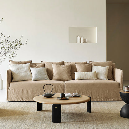 Soluna Dew-Retted Linen Fabric Washable Sofa