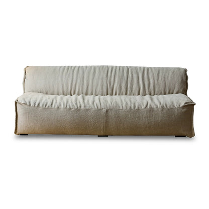 Sabi White Linen Fabric Washable Sofa