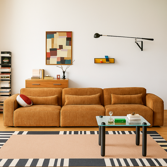 Mobilious-Kuruna Corduroy Retro Japanese Fabric Sofa