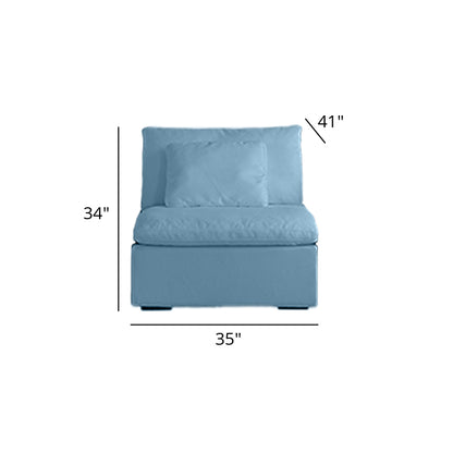 Mobilious-Nuvola Denim Slipcovered Blue Cloud Couch