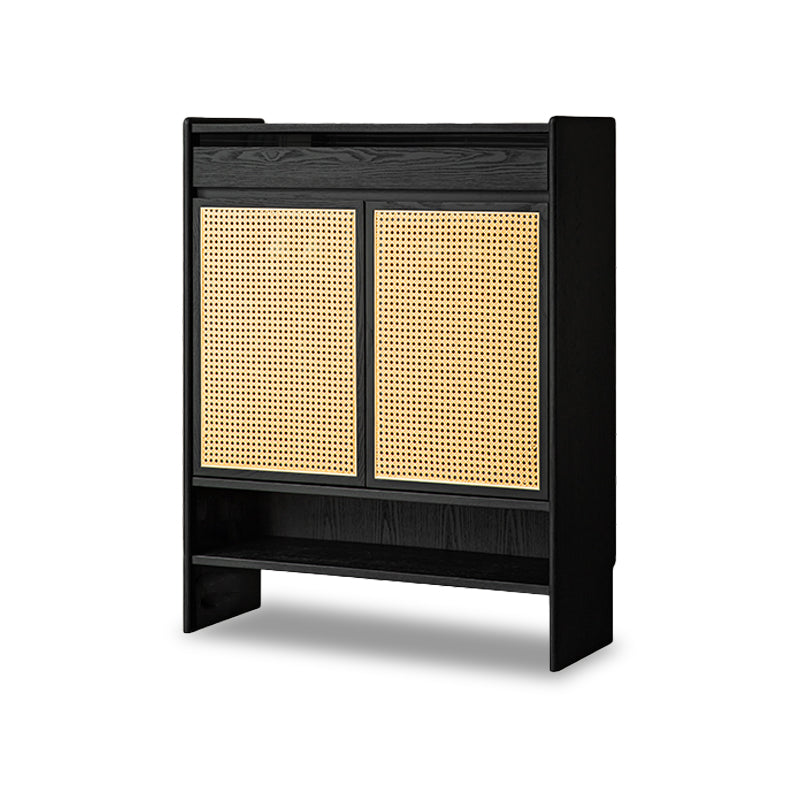Rattanéa Solid Wood Rattan Shoe Cabinet