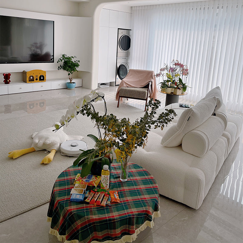 Mobilious-Stratto Gray Modular Chenille Fabric Sofa