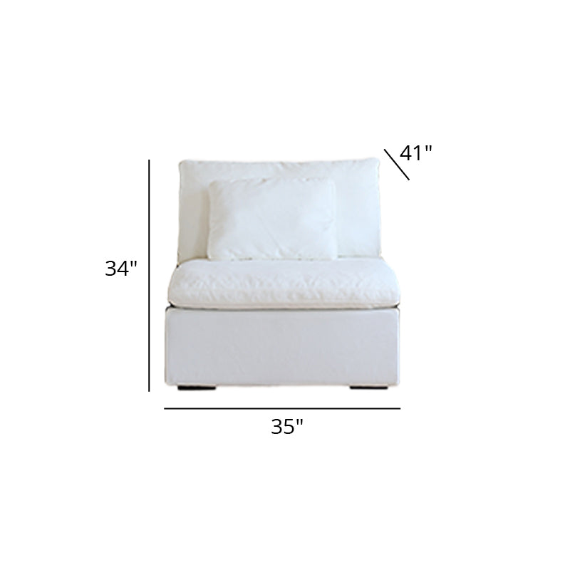 Mobilious-Nuvola Denim Slipcovered White Cloud Couch