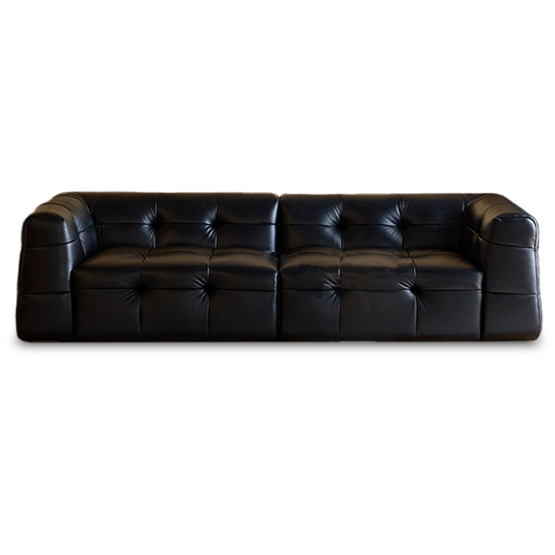 Eira Genuine Leather Retro Straight Sofa
