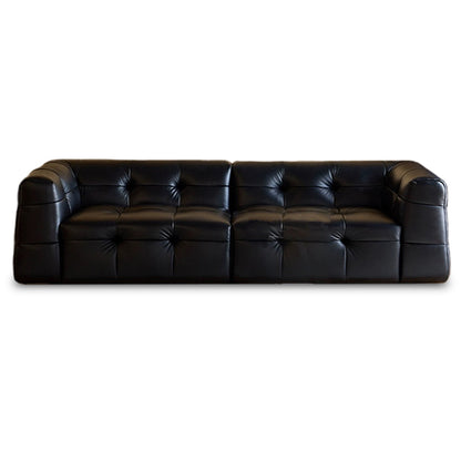 Eira Genuine Leather Retro Straight Sofa