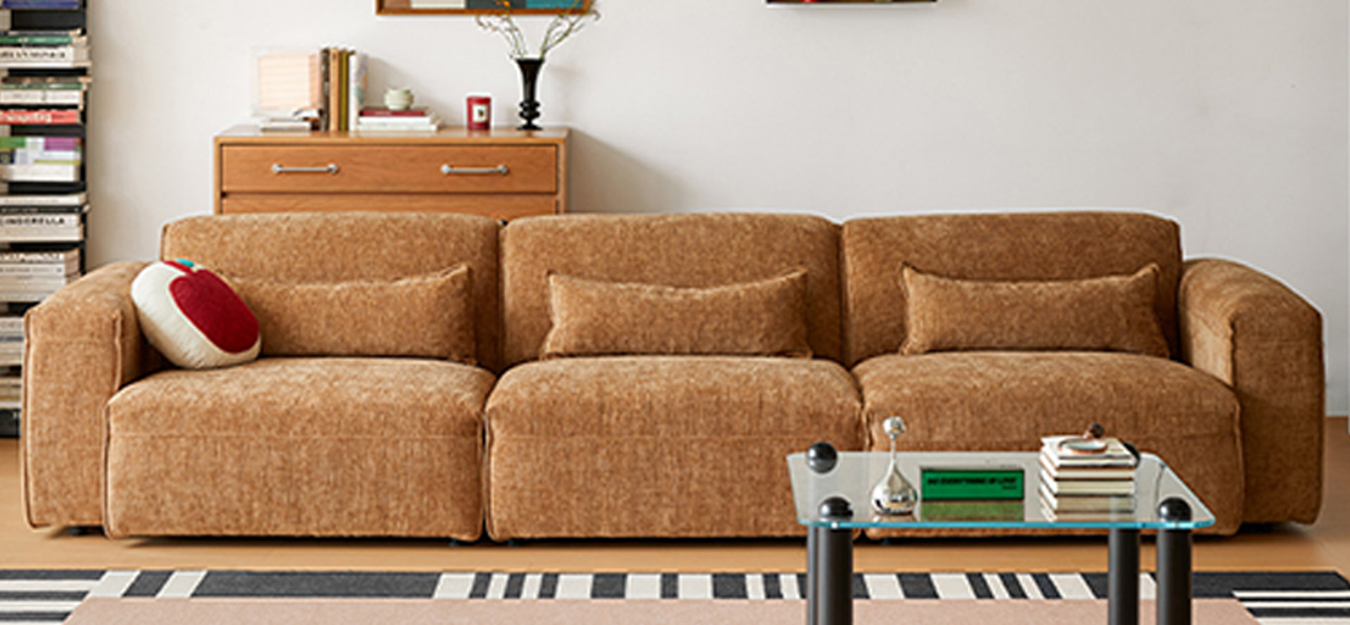 Mobilious-Kuruna Corduroy Retro Japanese Fabric Sofa
