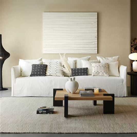 Soluna Dew-Retted Linen Fabric Washable Sofa