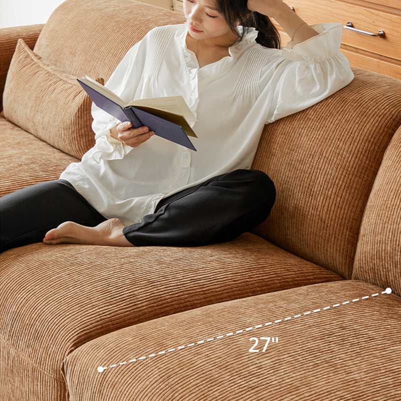 Mobilious-Kuruna Corduroy Retro Japanese Fabric Sofa