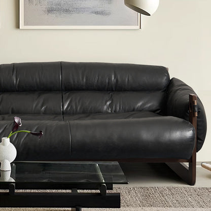 Solvu Top Grain Leahter Straight Sofa