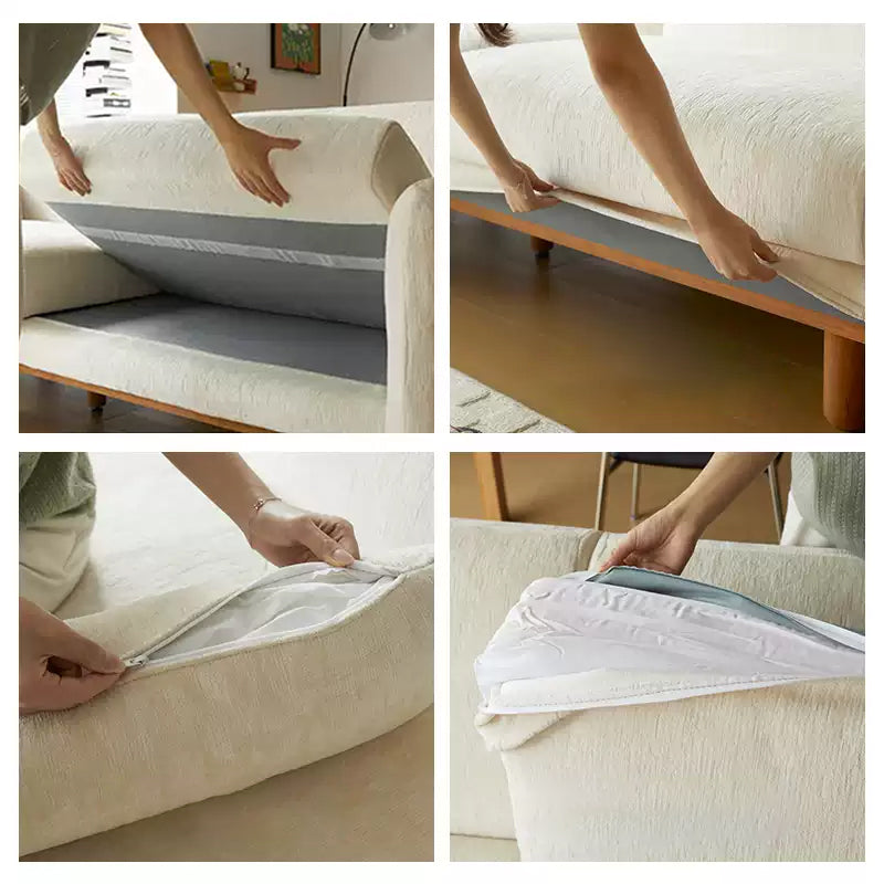 Mobilious-Douvela Chenille Fabric Washable Sofa