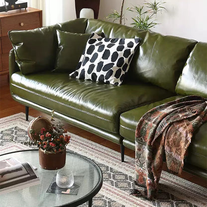 Nojara Top Grain Leather Straight Modular Sofa