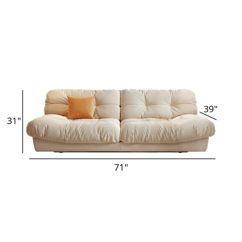 Nuvella Cloud Cream Lazy Sofa - Plus