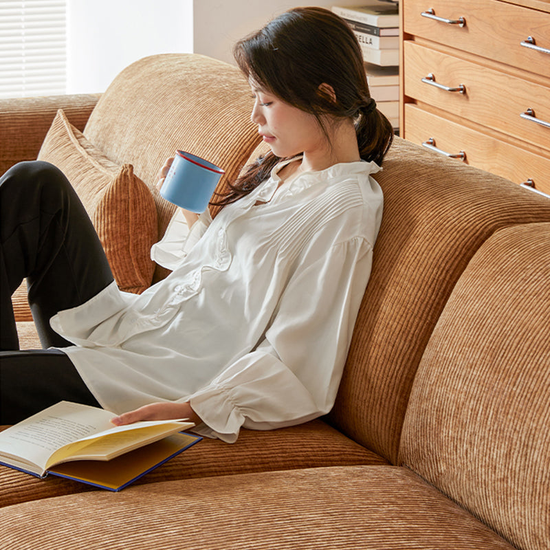 Mobilious-Kuruna Corduroy Retro Japanese Fabric Sofa