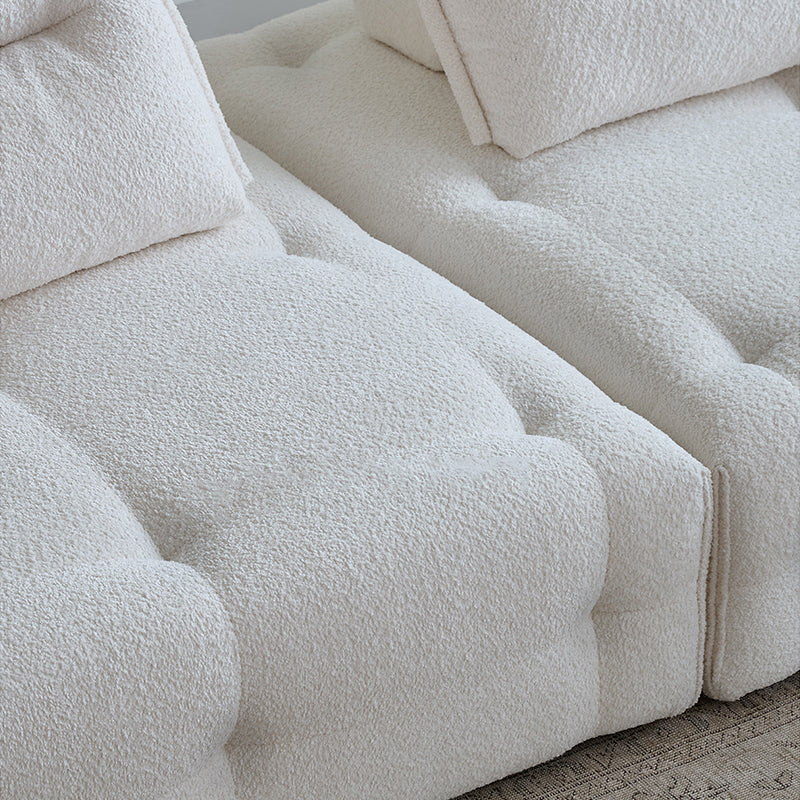 Mobilious-Stratto Gray Modular Chenille Fabric Sofa