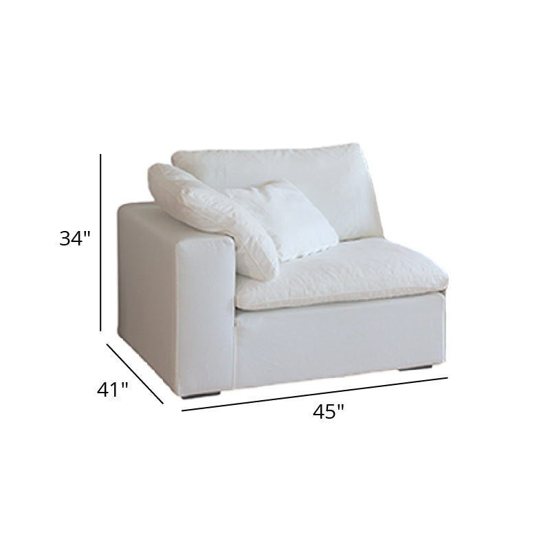 Mobilious-Nuvola Denim Slipcovered White Cloud Couch