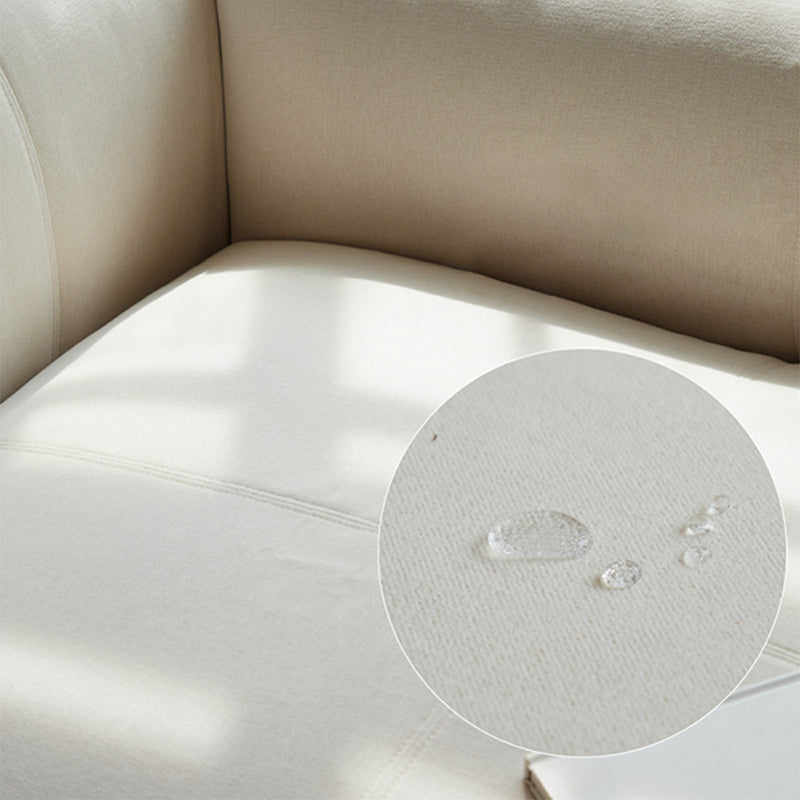 Mobilious -Glaciera Denim Slipcovered White Sofa