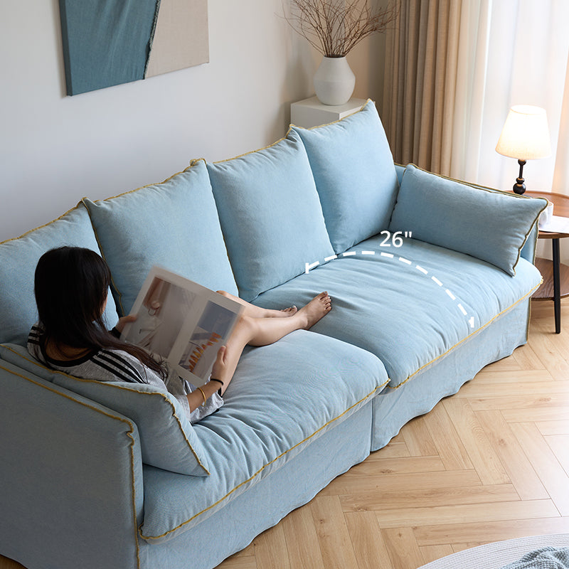 Mobilious-Bluoro Denim Slipcovered Sofa
