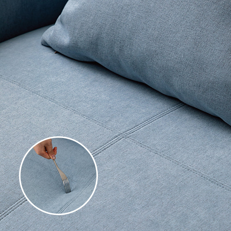 Mobilious -Glaciera Fabric Washable Blue Sofa