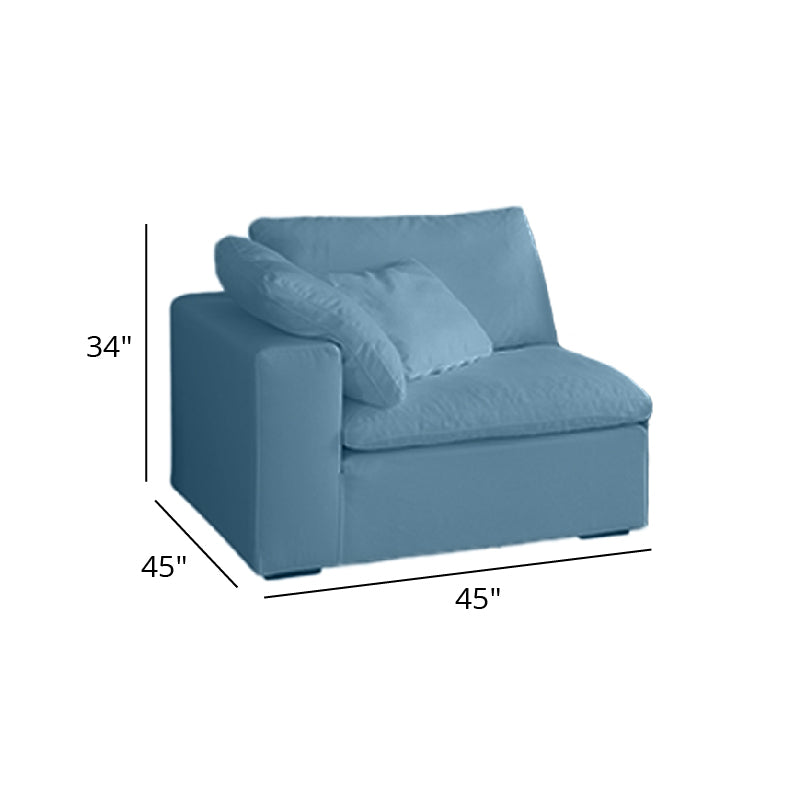 Mobilious-Nuvola Denim Slipcovered Blue Cloud Couch - Plus