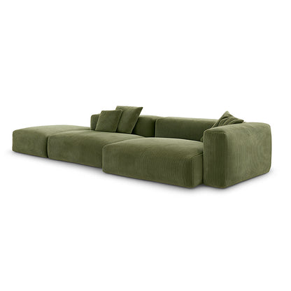 Mobilious-Verdino Corduroy Retro Green Modular Sectional
