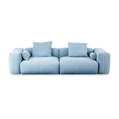 Mobilious -Glaciera Fabric Washable Blue Sofa