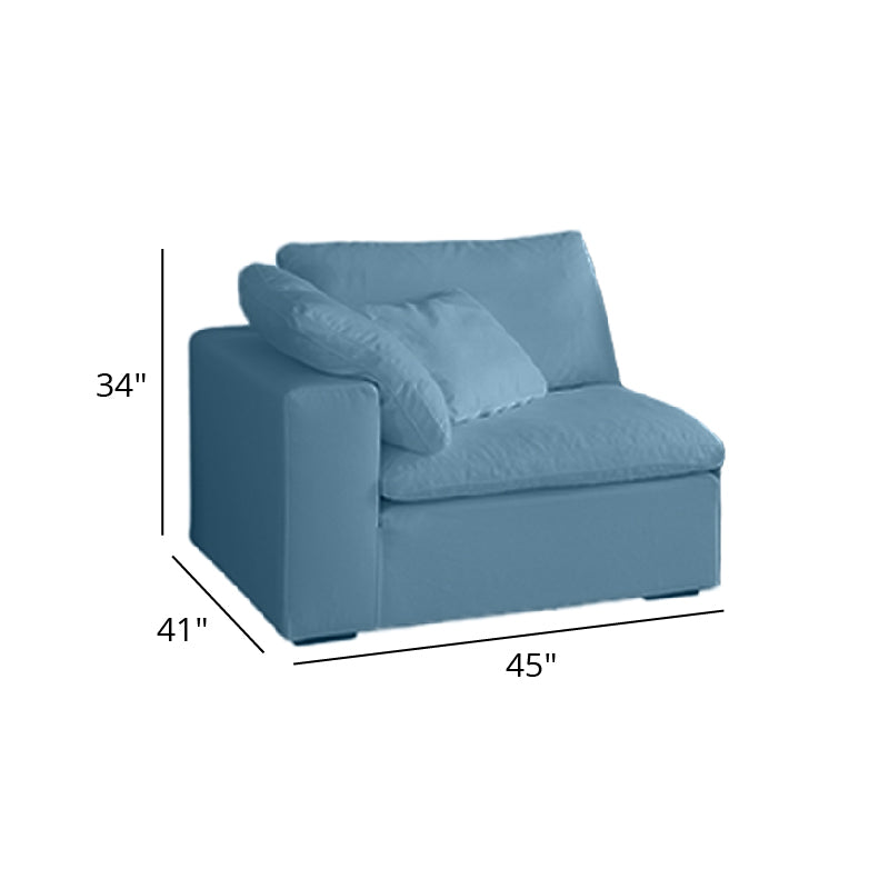 Mobilious-Nuvola Denim Slipcovered Blue Cloud Couch
