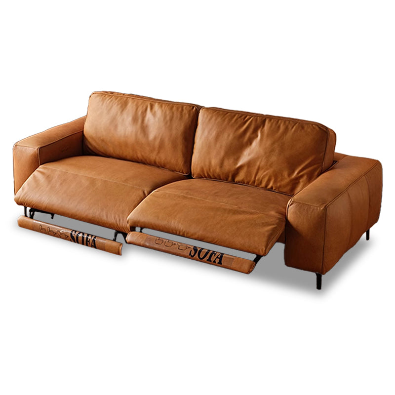 Hygge Genuine Leather Power Reclining Straight Sofa